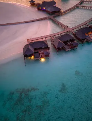 Over water villa, luxury travel holiday, Maldives