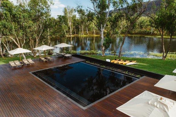 Infinity pool at Mount Mulligan Lodge, Queensland