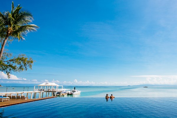 Infinity pool at Orpheus Island Lodge, Queensland