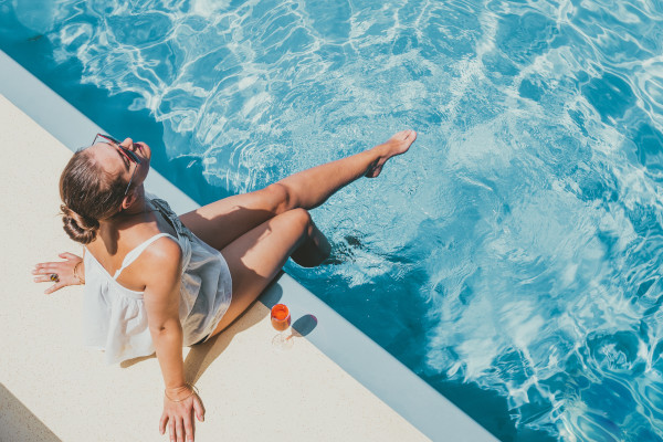 Relaxing by the pool. Credit: Getty Images