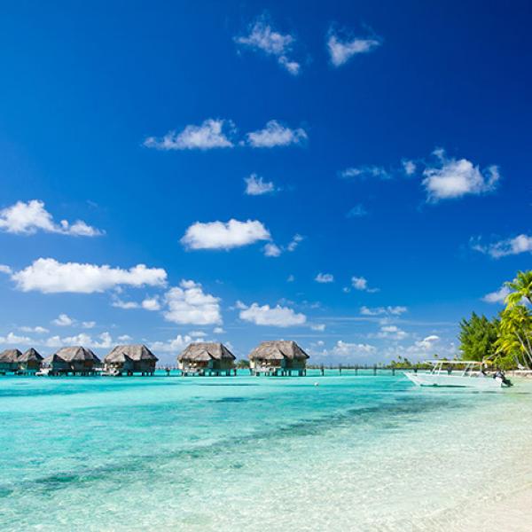 Overwater bungalows, South Pacific