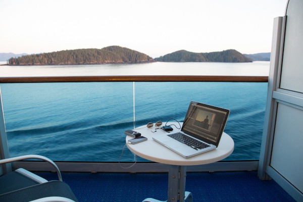 Using WiFi on a Cruise. Credit: Getty Images